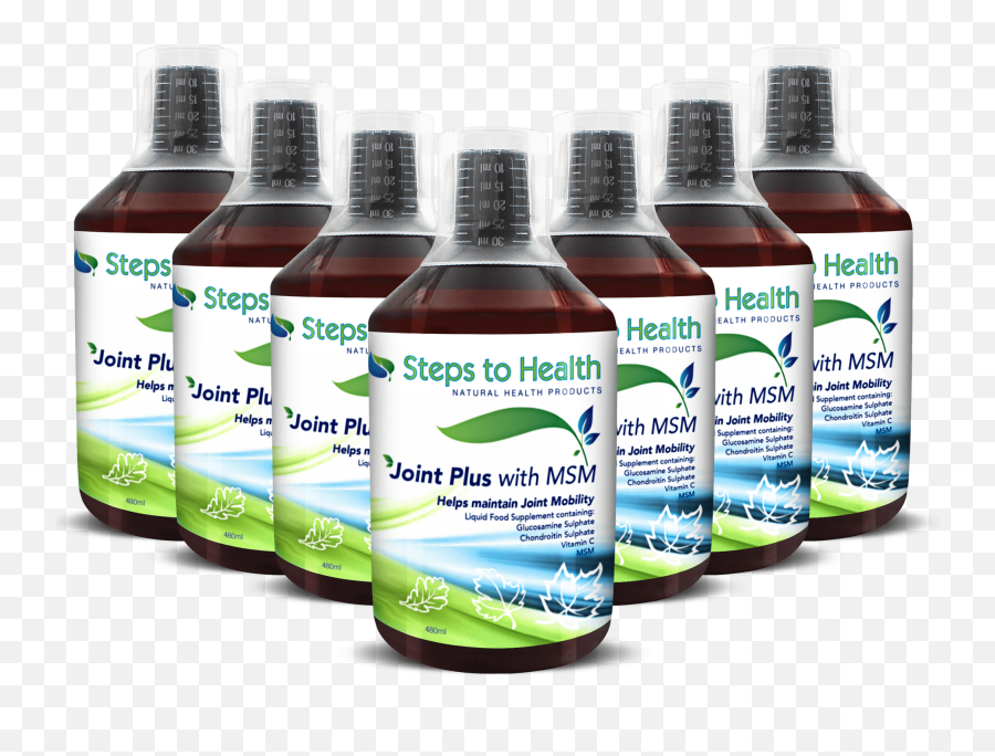 Joint Plus With Msm - 6 Bottles Msm Plus Vitamin C Png,Bottle Transparent Background