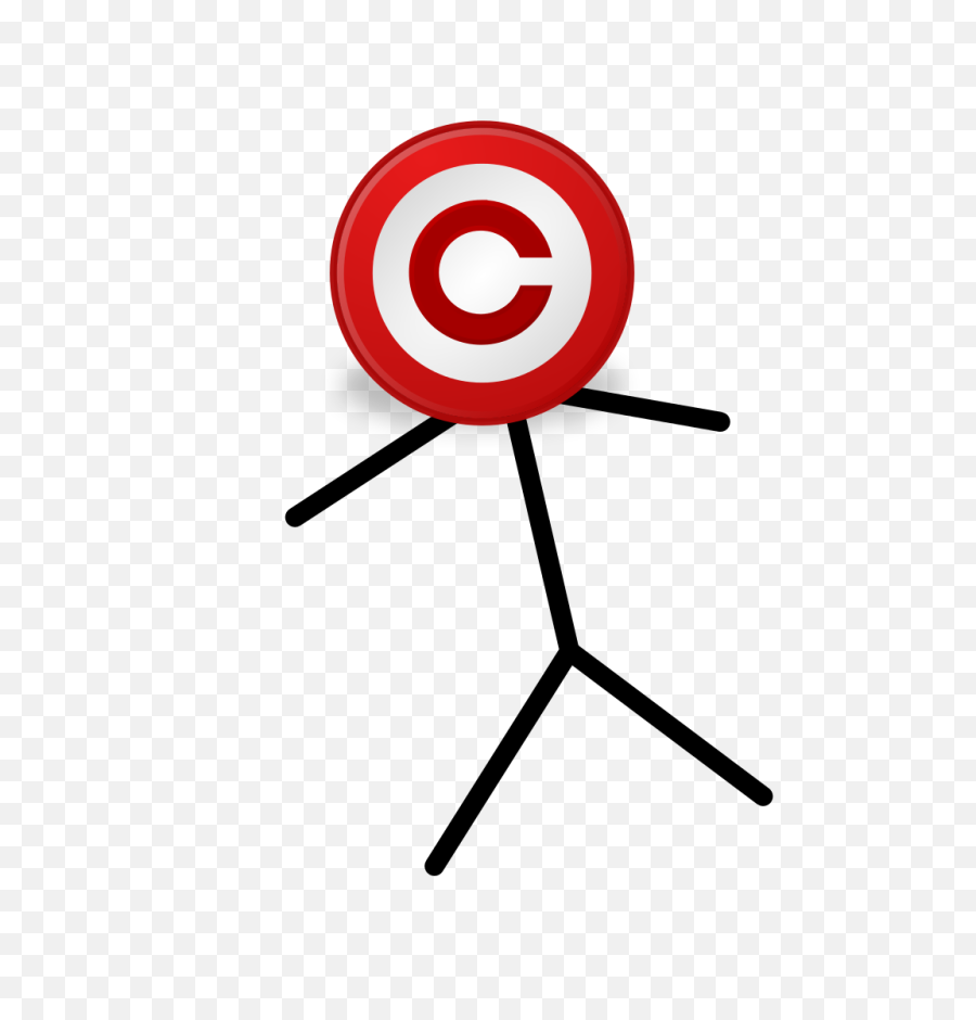 Filecopyright Icon - Headed Stickmansvg Wikimedia Commons Copyright Stickman Png,Copyright Symbol Transparent