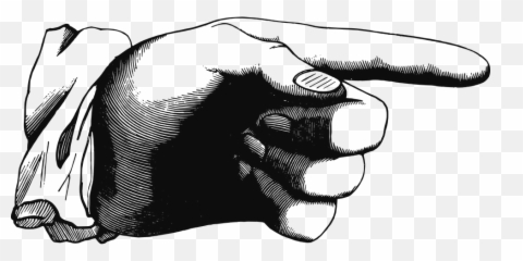 Pointing Finger Vector Free File Download Now - Finger Old png