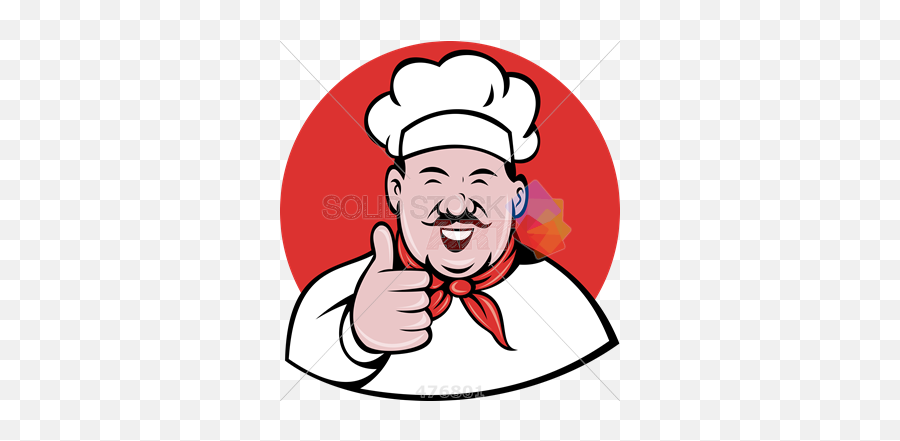 Stock Illustration Of Old Fashioned - Chef Cartoon Logo Png,Thumbs Up Logo