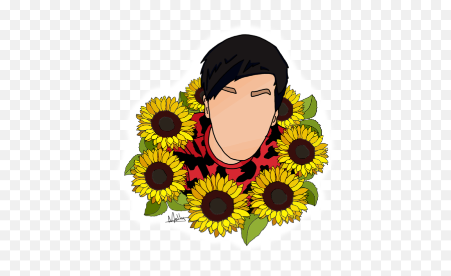 Sunflower Png Tumblr 6 Image - Drawing Sunflowers Aesthetic,Sun Flower Png