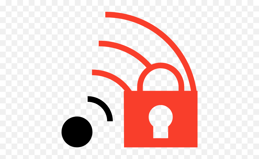 Secure Signal Wifi Icon - Security Double Color Red And Png,Wifi Icon Png