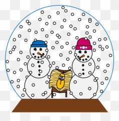 Download Christmas Snow Globe Clipart Png - Fröhliches Nicht Snowman