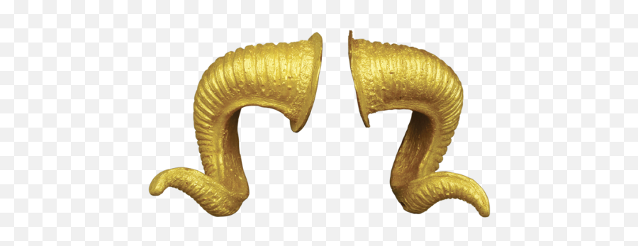 Sheep Gold Horn Van Earring - Horn Gold Png,Horns Png