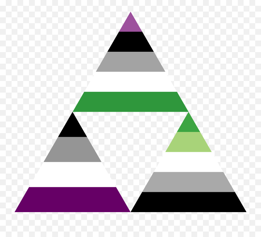 Panromantic Asexual Genderfluid Flag Transparent Cartoon - Aro Ace Agender Flag Png,Triforce Transparent