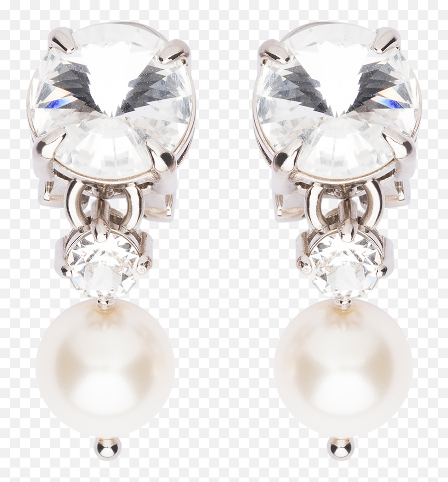 Crystal And Pearl Earrings Miu 5jo0982araf0qcd - Earrings Png,Pearls Png