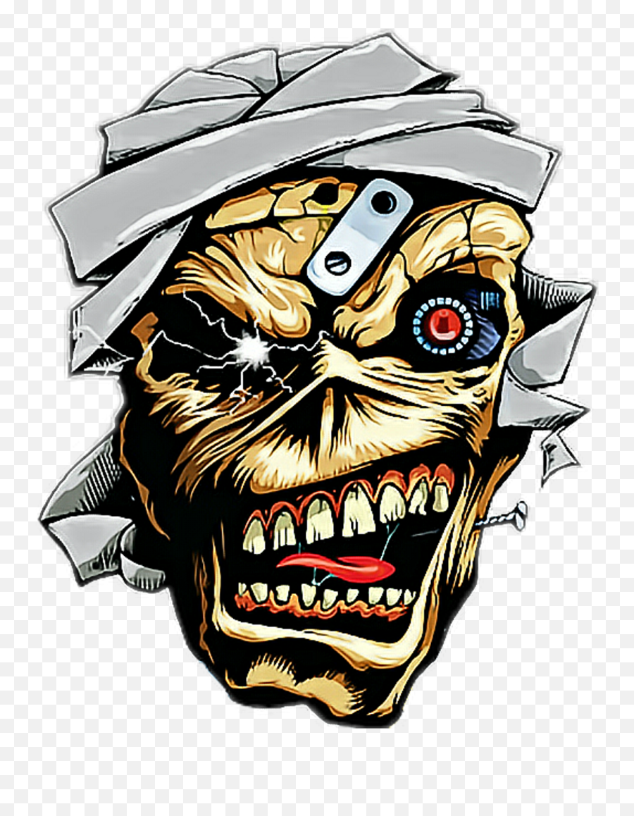 Ironmaiden - Iron Maiden Eddie Sticker Png,Iron Maiden Logo Png