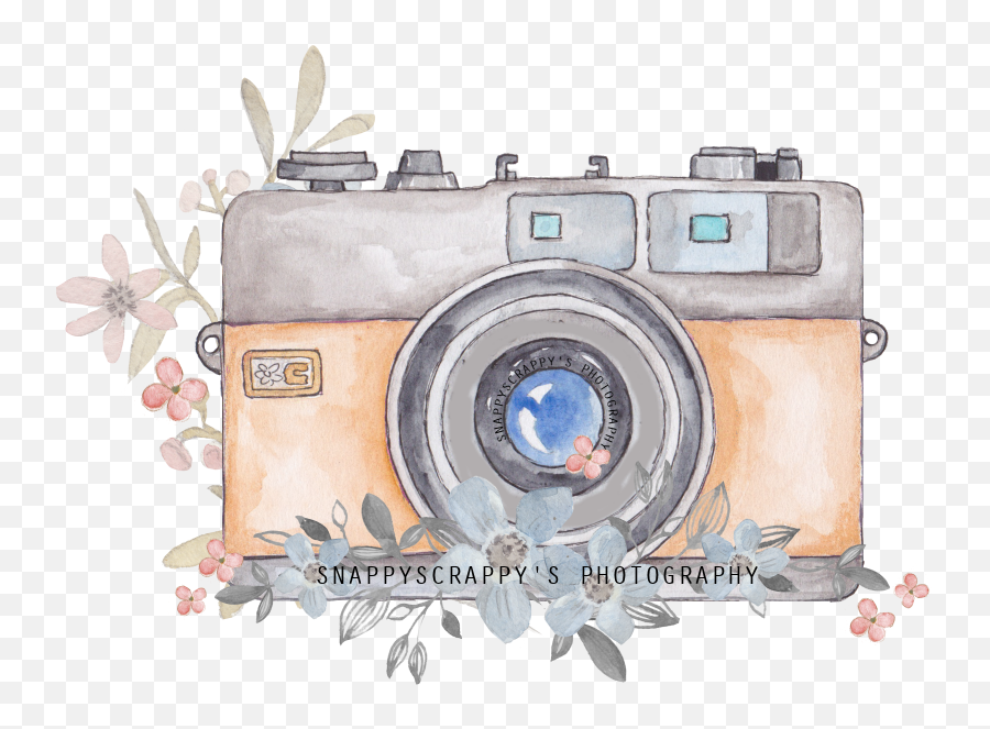 Watercolor Camera Clipart Png - Camera Painting,Camera Clipart Png