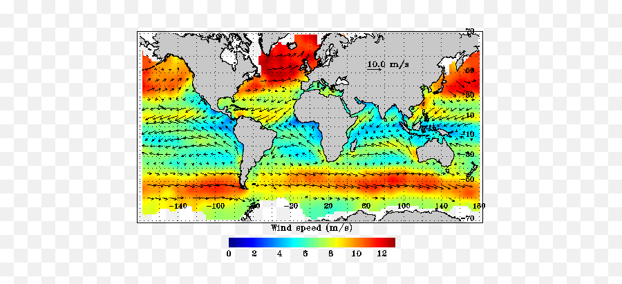 Ocean Currents - Prevailing Winds Png,Wind Effect Png