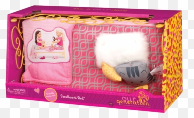 Cat Sweet Dreams Scrollwork Bed Doll Sleep Set Our - Our Generation Bed Set Png,Scrollwork Png