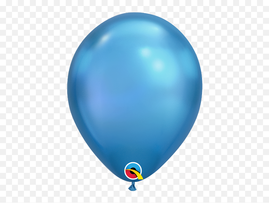 7 Chrome Blue 100 Count Qualatex Latex Balloons Bargain - Qualatex Chrome Blue Balloons Png,Blue Balloon Png
