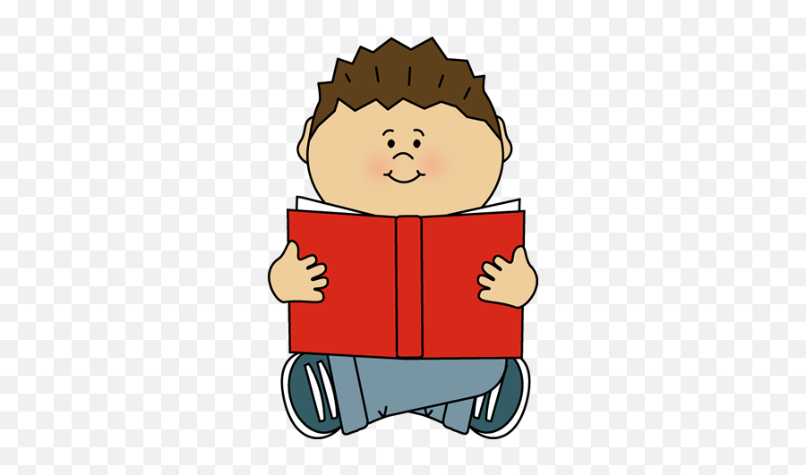 Kid Reading Alone Clip Art - Kid Reading Alone 400x596 Clip Art Kid Reading Png,Alone Png