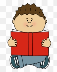 Kid Reading Alone Clip Art - Kid Reading Alone 400x596 Clip Art Kid Reading Png,Alone Png