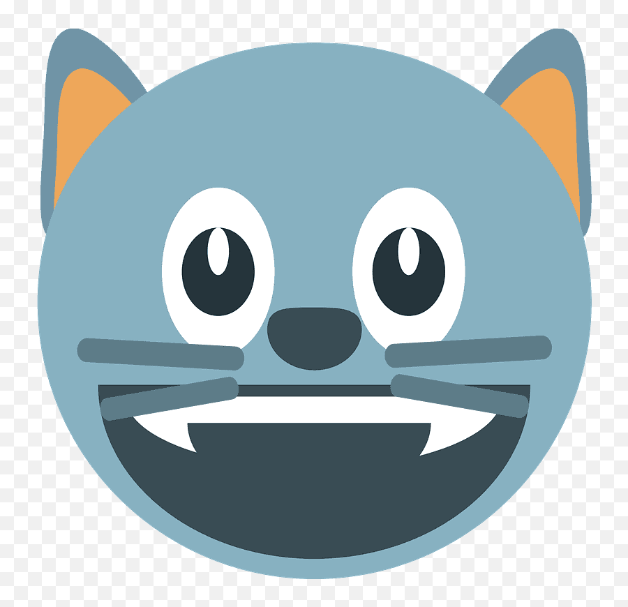 Grinning Cat Emoji Clipart Free Download Transparent Png - Clip Art,Cat Emoji Png