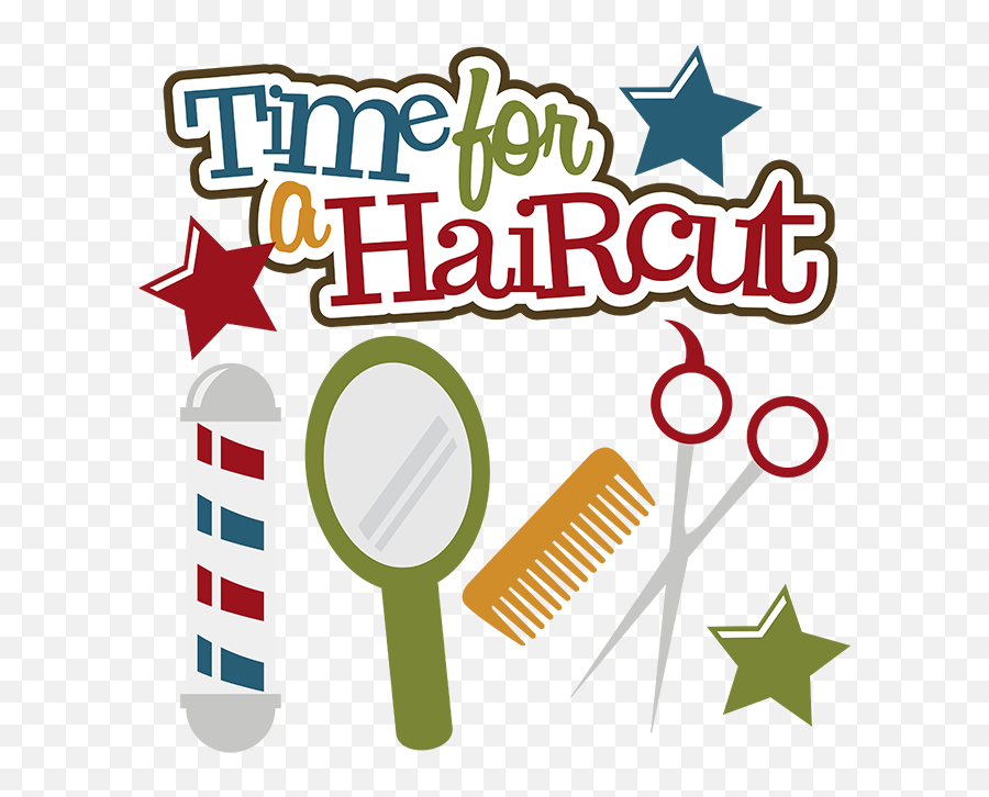 Time For A Haircut Svg Scrapbook Files - Camping Municipal La Falaise Png,Haircut Png