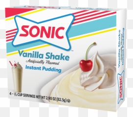 Jel Sert - Sonic Strawberry Milkshake Pudding Png,Pudding Png