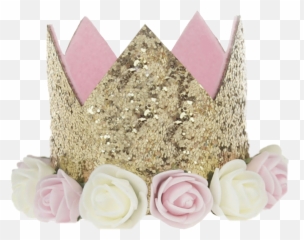 Birthday Hat Crown Party - 1st Birthday Crown Girl png