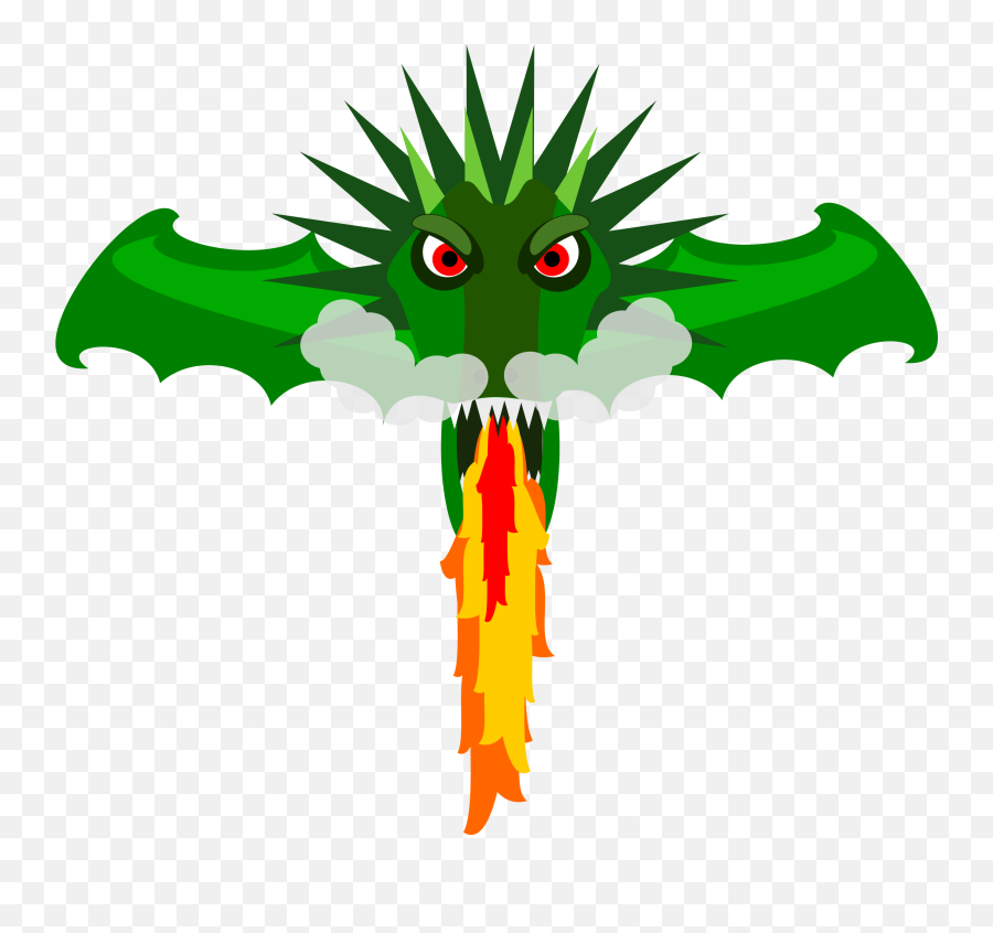 Fire Breathing Dragon Head Clipart - Animated Dragon Clip Art Png,Dragon Head Png