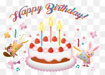 Birthday Cake Happy - png