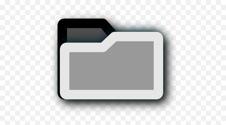 Folder Black Icon - Horizontal Png,Ftp Folder Icon