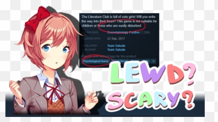 Steam Community Guide Faq Very Frequently Asked - Doki Doki Literature Club Warning Png,Doki Doki Literature Club Logo Png