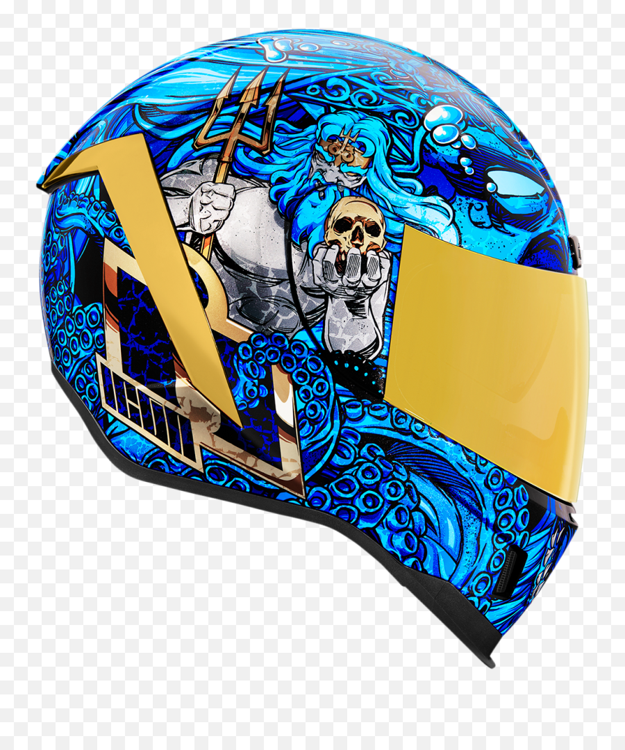 Icon Airform Helmet - Ships Company Blue Richmond Honda Icon Airform Ships Company Helmet Png,Icon Moto Airframe Claymore