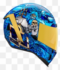 Icon Airform Helmet - Ships Company Blue Richmond Honda Icon png