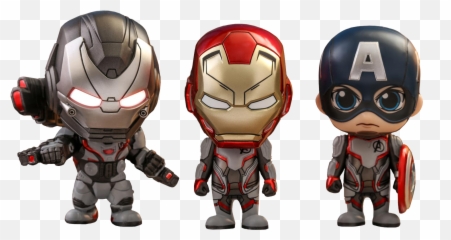 Avengers 4 - IronMan Cap War Machine Cosbaby Set png