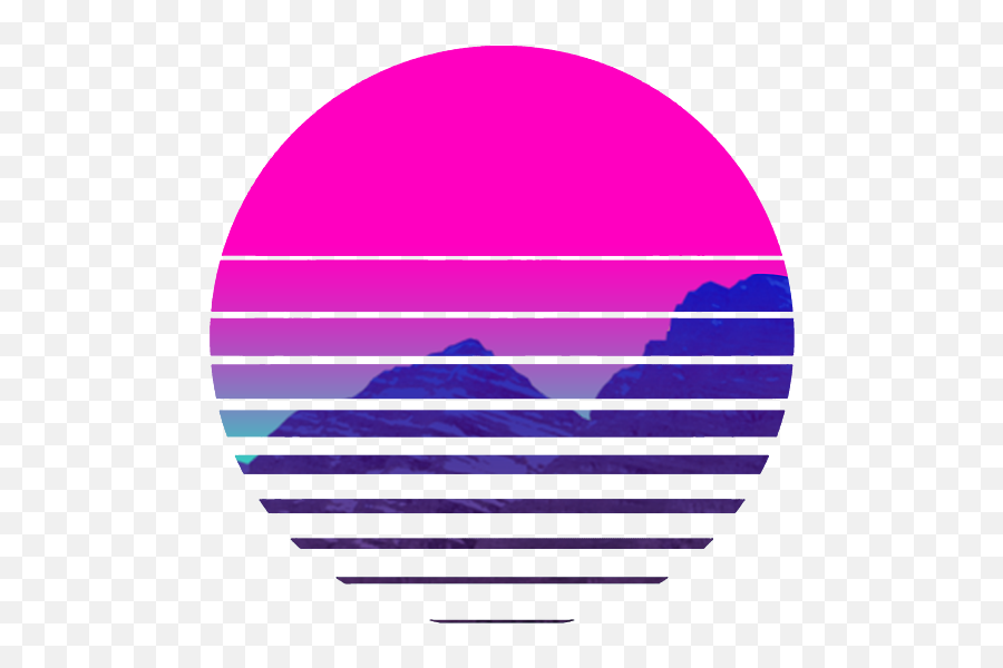 T 500 108 Vaporwave Sunset Mountains Scenery Duvet Cover - Retrowave Vaporwave Sun Png,Vapor Wave Png