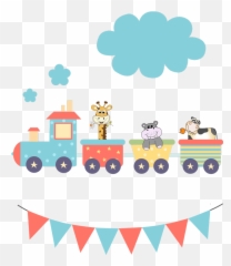 Download Cartoon Animal Train Png Image With No Background - Png