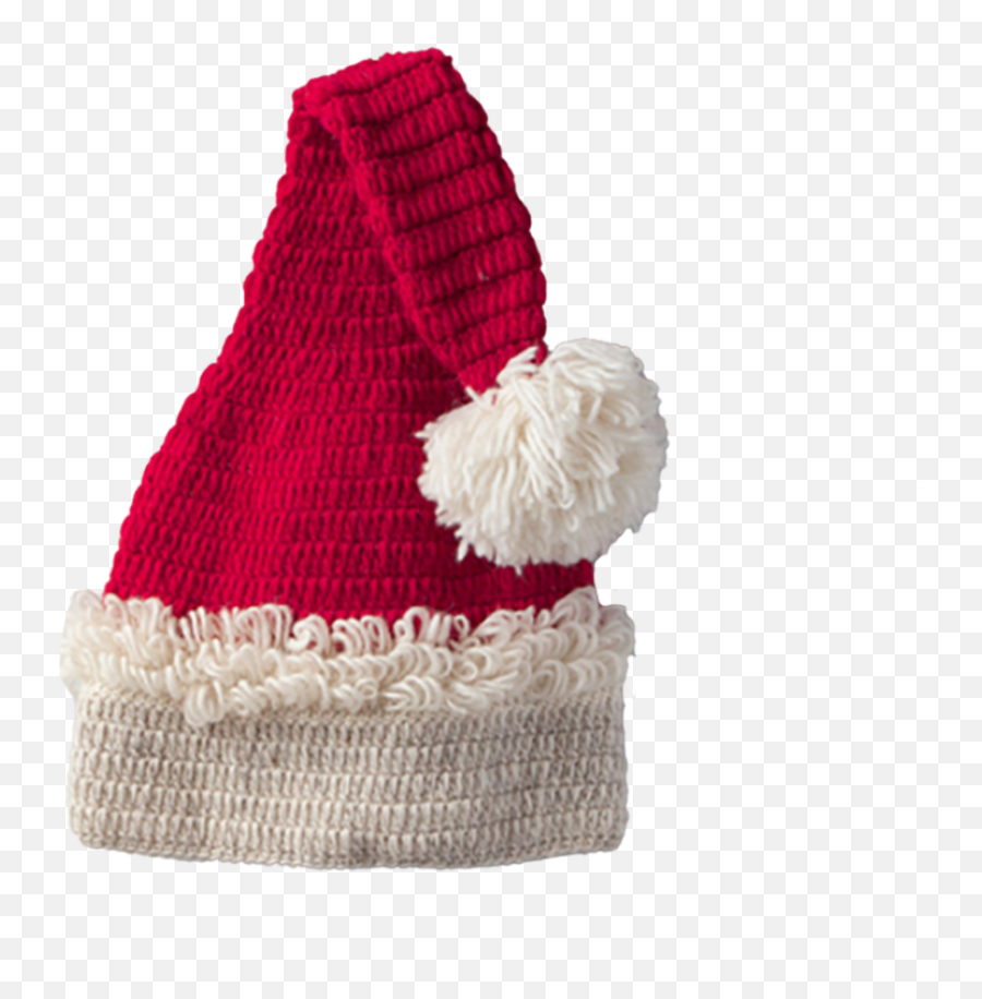 Pure Wool Santa Christmas Hat - 60cm Crochet Png,Santa Hats Transparent