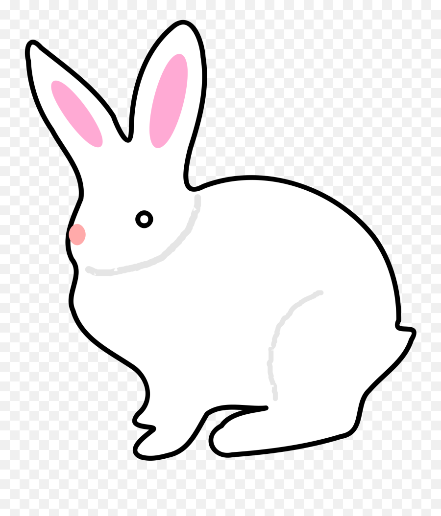 Bunny Clipart Png In This 3 Piece Svg And - Domestic Animals Clipart Black And White,Rabbit Icon