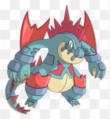 Pokemon 8159 Mega Feraligatr Pokedex - Mega Feraligatr Png,Totodile Png