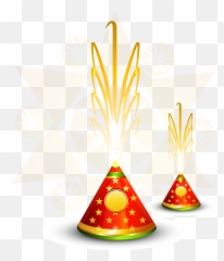 Download Vector Diwali Fireworks Firecracker Hindi Free Png