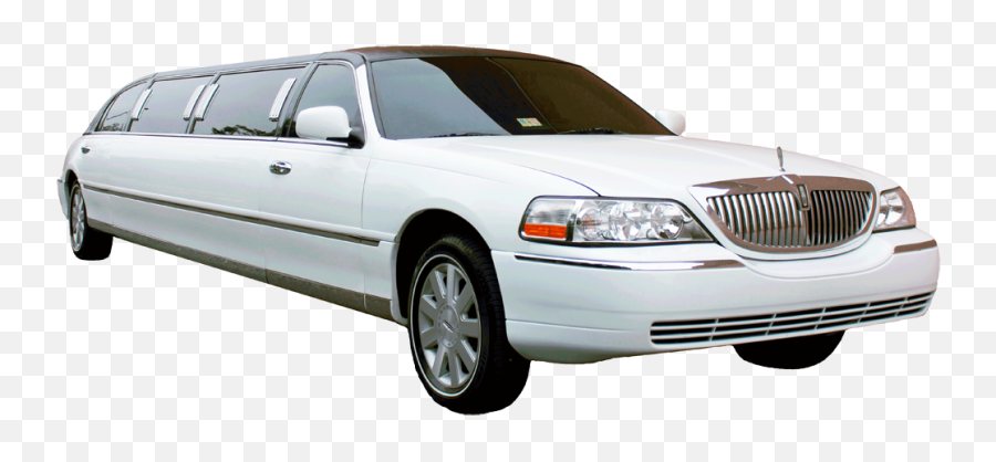 A White Lincoln Town Car Stretch Limo - Lincoln Town Car Limo Png,Limo Png