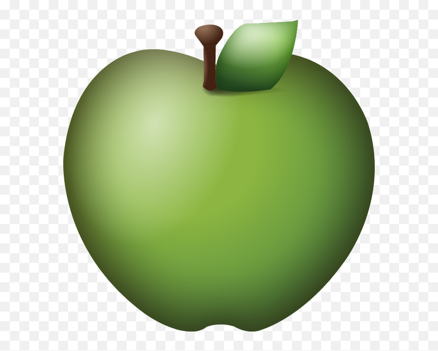 Download Green Apple Emoji Icon - Green Apple Emoji Png,Green Apple Png