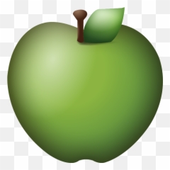 Download Green Apple Emoji Icon - Green Apple Emoji Png,Green Apple Png