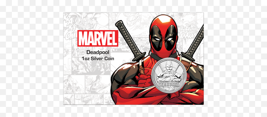 Deadpool - Deadpool Silver Coin Png,Deadpool Logo Transparent