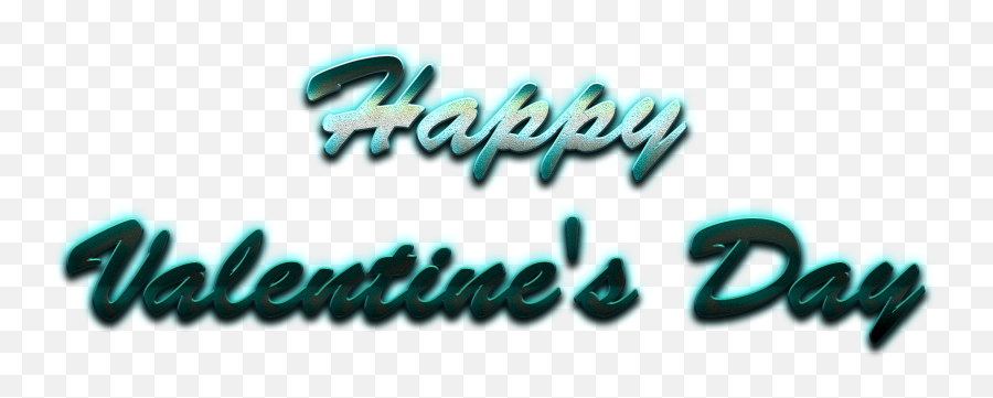 Day Word Png Transparent Images - Happy Valentines Day Blue,Word Png