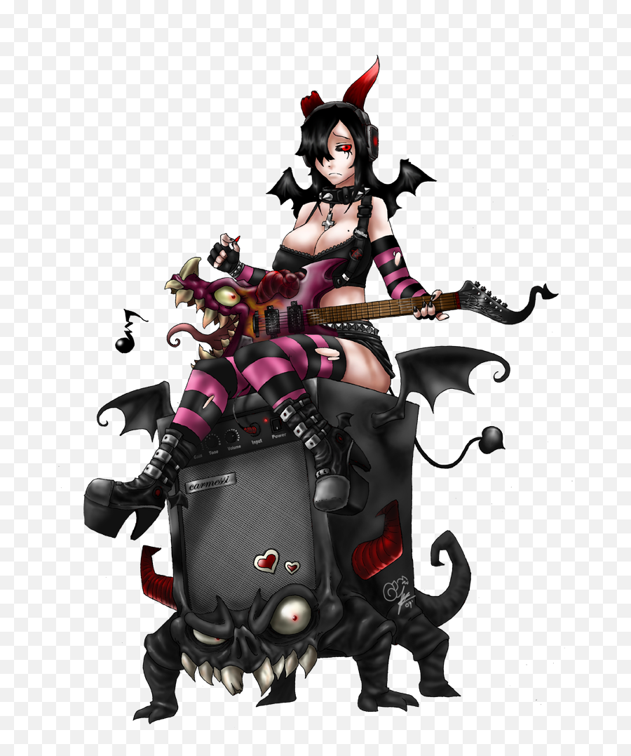 Download Evil Rocker Png Image With No - Hentai Rocker Girl,Rocker Png