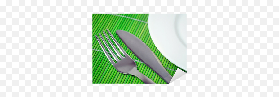 Empty Plate And Utensils Sticker - Placemat Png,Empty Plate Png