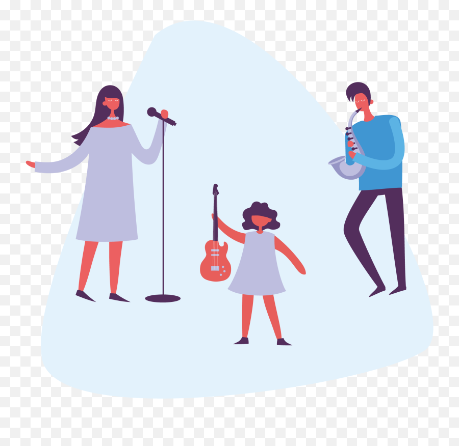 Proinhome - Music Lessons Delivered To You Piano Guitar Illustration Png,Band Png