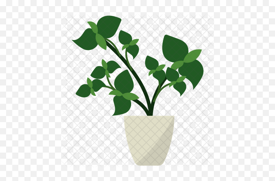 Basil Potted Plant Icon Of Flat Style - Flowerpot Png,Basil Png