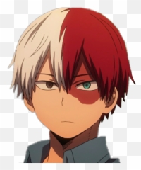 Download Todoroki Shouto Bokunoheroacademia Myheroacademia - Anime Red And White Hair Boy Png,Todoroki Png