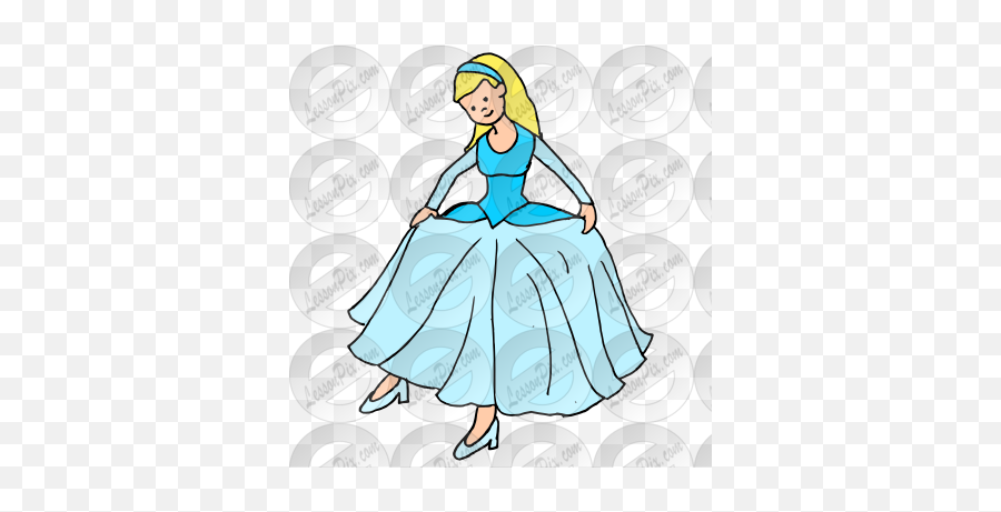 Lessonpix Mobile - Cinderella Outline Png,Cinderella Transparent