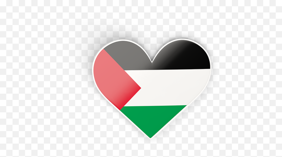 Heart Sticker Illustration Of Flag Palestinian Territories - Palestine Flag Heart Png,Heart Logo Png