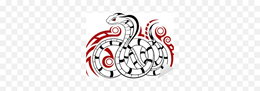 Vector Snake Cobra In The Form Of A Tattoo Sticker U2022 Pixers We Live To Change - Tribales Vibora Png,Snake Tattoo Transparent