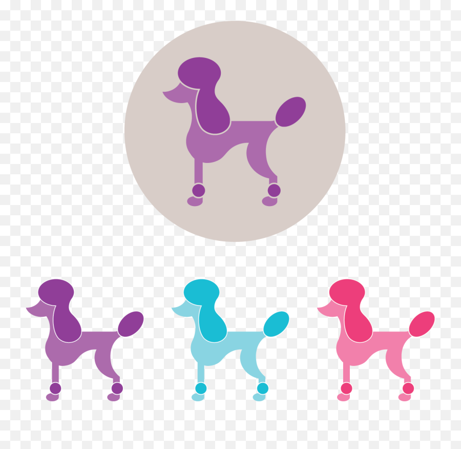 Poodle Clipart Purple - Clip Art Png Download Full Size Standard Poodle,Poodle Png