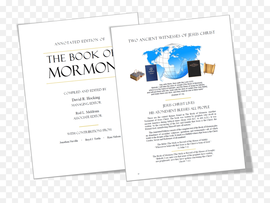 Annotated Book Of Mormon By David Hocking And Rod - Flyer Png,Book Of Mormon Png