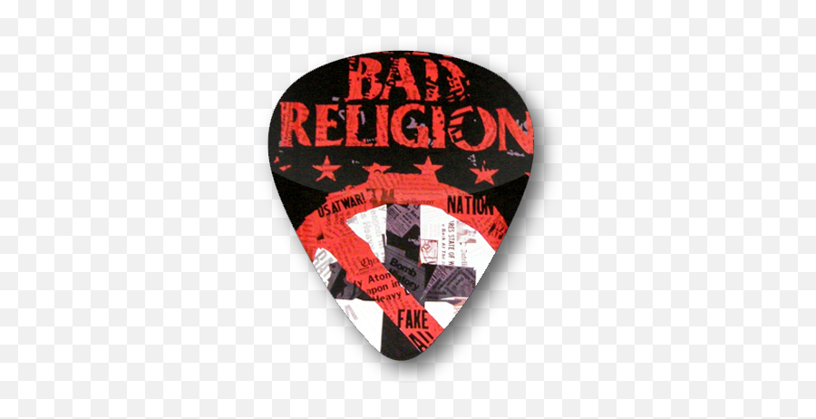 Bad Religion - Paper Cross Standard Guitar Pick Bad Religion Png,Guitar Pick Png